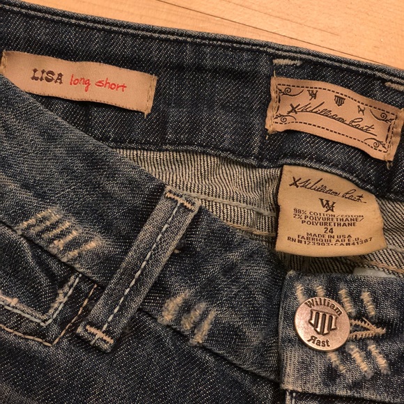 William Rast Lisa Long Shorts - Picture 2 of 5